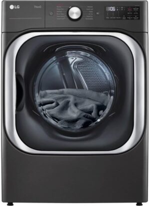 9.0 cu. ft. Mega Capacity Smart wi-fi Enabled Front Load Electric Dryer with TurboSteam™ and Built-In Intelligence