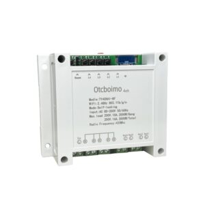 4CH WiFi Smart Light Switch, 4-Channel Din Rail Mounting, Home Automation, No Hub Required, Support DIY Module, Compatible with Alexa