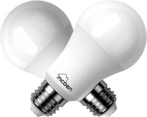 McDen Full Spectrum A19 LED Light Bulb, Light Therapy Lamp Supports Circadian Rhythm, 97 Color Rendering Index, 13W 5000K Daylight 100 Watt Equivalent, Enjoy The Sun at Home Happy, 2 Pack