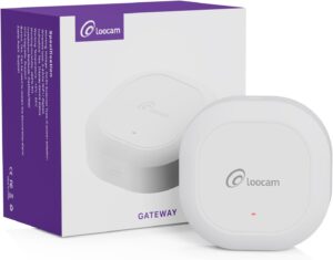 3.0 Hub Gateway Mini, 2.4GHz WiFi, Only Works with Loocam Sensor, Central Connectivity for Your Smart Home, Remote Control, Easy Setup, Sound Alerts and App Alerts