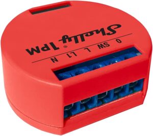 Shelly 1 PM Relay Switch, WiFi Smart Home Automation, Compatible with Alexa & Google Home, iOS Android App, No Hub Required, Wireless Light Switch, Smart Appliances Gadgets, UL