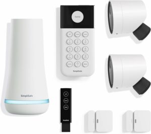 SimpliSafe 7 Piece Wireless Outdoor Camera Home Security System - Optional 24/7 Professional Monitoring - No Contract - Compatible with Alexa and Google Assistant