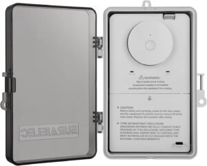 SURAIELEC WiFi Pool Timer, Outdoor Indoor Smart Switch, 40 AMP, 2HP, 120, 240, 277 VAC, Heavy Duty Pool Controller Light Timer Box for Pool Pump, Water Heater, Spa, Powerful Electrical Appliances