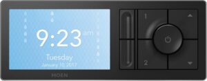 Moen Matte Black Smart Shower 2-Outlet Digital Shower Controller for Thermostatic Shower Valve, TS3302BL