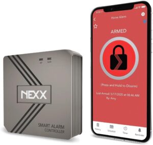 Nexx Smart Alarm Wi-Fi Controller NXAL-100 - Remotely Control Existing Alarm Security System with Nexx App, Compatible with Alexa, Google Assistant, Siri, SmartThings, No Monitoring Service Required