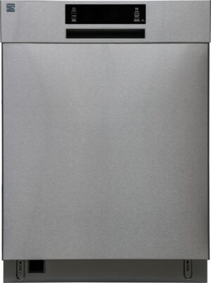 Kenmore 24" Built-In Stainless Steel Tub Dishwasher with SmartWash, Smart Dry, and MoreSpace Adjustable Rack, Energy Star Certified, Fingerprint Resistant Stainless Steel