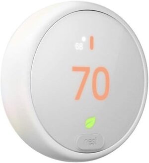 Google Nest Thermostat E - Programmable Smart Thermostat for Home - 3rd Generation Nest Thermostat - Works with Alexa,White