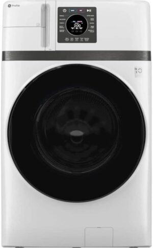 GE Profile PFQ83HSSWWW 4.6 Cu. Ft. White High-Efficiency Smart Combo Electric Washer/Dryer