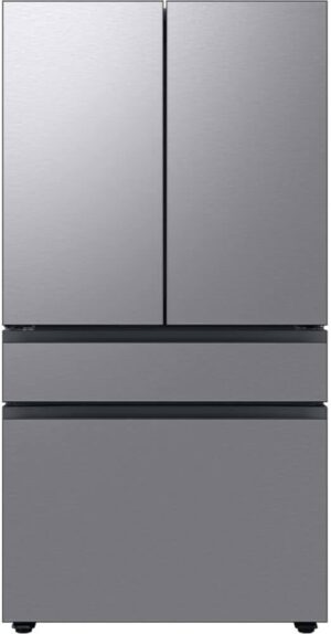 Samsung Bespoke 23 cu. ft. 4-Door French Door Smart Refrigerator with Beverage Center in Stainless Steel, Counter Depth