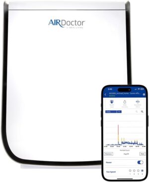AIRDOCTOR 2000i SMART Air Purifiers for Small Rooms & Medium/Small Bedrooms, 3 Stage Filtration with Pre-Filter, UltraHEPA, Carbon/VOC (AirDoctor 2000i Smart)