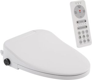 Bidet Toilet Seat,Smart Toilet Seat with Remote Control,Electric Heated Seat,Warm Water Washing,Warm Air Dryer and Multiple Spray Modes for Women Men Pregnant or Elderly People,Elongated