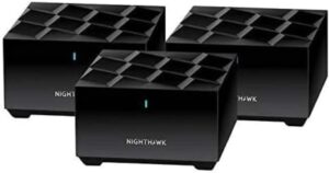 Netgear Nighthawk Whole Home Mesh WiFi 6 System, 3-Pack , BLK (Renewed)
