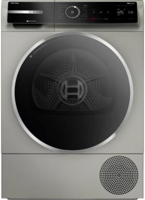 Bosch WQB245AXUC 4 Cu. Ft. 800 Series Gray Front Load Heat Pump Dryer
