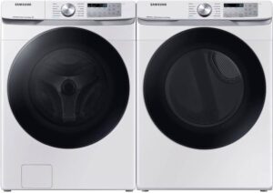 Samsung WF45B6300WPR White Smart Front Load Washer/Dryer Pair