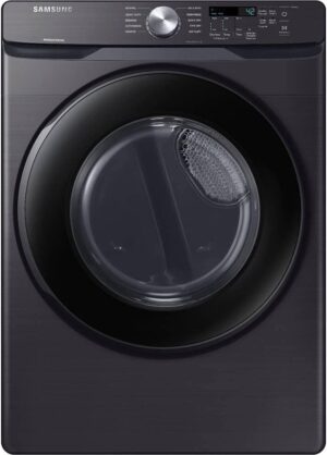 Samsung DVE45T6000V 7.5 Cu. Ft. Black Stainless Front Load Electric Dryer - OPEN BOX