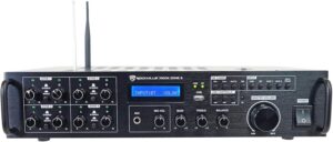 Rockville Rock Zone 8 8-Zone 8-Channel 1000W Multi-Room/Source Receiver Amplifier, Bluetooth, USB, Optical, FM Radio, Includes Remote - Perfect for Home & Commercial Audio, Restaurants, Offices