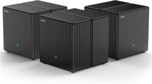 Dual-Band AX1800 WiFi 6 Mesh Wi-Fi System | Replaces Routers and Extenders | Covers up to 6,000 sq.ft. | 2 Gigabit Ports per Unit, Supports Ethernet Backhaul | (3-Pack)
