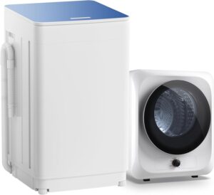 Auertech Portable Washer and Dryer Combo Set, 18 lbs Fully Automatic Washing Machine, 10 lbs Portable Dryers, Compact Washer and Dryer for Apartment, RV, Dorm