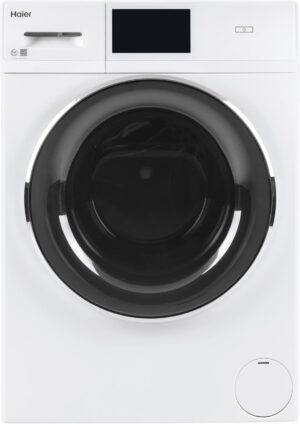 Haier QFW150SSNWW 24" Frontload Washer with 2.4 cu. ft. Capacity 16 Cycles Electronic Controls Built-in Wi-Fi Connect in White