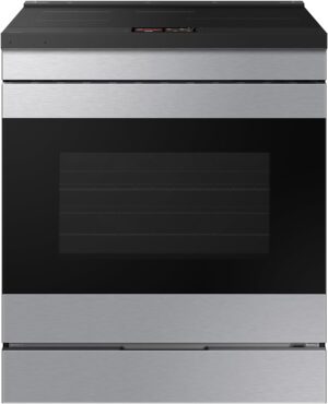 Samsung Bespoke 6.3 cu. ft. Smart Slide-In Induction Range with AI Home & Smart Oven Camera, Stainless Steel, NSI6DG9900SRAA