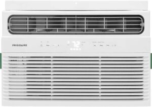 Frigidaire 8,000 BTU Smart Window Air Conditioner with Wi-Fi, Cools Up to 350 Sq. Ft., Remote Control, Quiet Operation, Eco Mode, 3 Fan Speeds, White