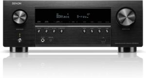 Denon AVR-S970H 8K Ultra HD 7.2 Channel (90Watt X 7) AV Receiver - Built for Gaming, Music Streaming, 3D Audio & Video, Alexa + HEOS, Black