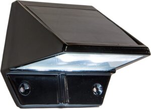Classy Caps SL178 Solar Integrated LED Deck & Wall Light - Black Aluminum
