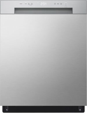 LG 24-Inch Front Control Dishwasher with SenseClean in Stainless Steel - LDFC2423V