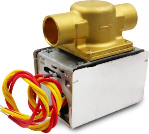 Honeywell V8043e1012 3/4" Sweat Zone Valve - Perfect Replacement for Failed Honeywell Zone Valve in Heating Loop System (18" Leads), Easy to Install