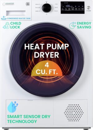 Equator 24 in HEAT PUMP DRYER 3.7 cf/20 lbs, Eco Sensor Ventless 110V