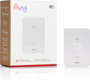 Mysa Smart Thermostat LITE for Electric Baseboard Heaters 240V | DIY Install | Use w/HomeKit, Alexa, Google Home | Wi-Fi Programmable | Remote Control with Free App (2024)