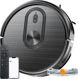 Robot Vacuum and Mop Combo, 2 in 1 Mopping & Mopping Robot with Schedule, App/Bluetooth/Voice, 3200Pa Max Suction, Self-Charging Robot Vacuum Cleaner, Slim, Ideal for Pet Hair, Hard Floor, Carpet