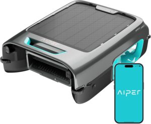 AIPER Surfer S2 Robotic Solar Pool Skimmer with APP Support, 24/7 Cleaning, Dual Charging Modes, Smart Obstacle Avoidance, Ideal for All Swimming Pool Types