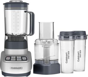 Cuisinart BFP-650GM Velocity Ultra Trio 1 HP Blender/Food Processor with Travel Cups, Gun Metal compact 9